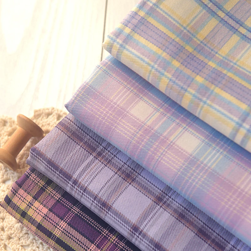 145x50cm A Little Thick Plaid Polyester Ripstop Fabric Making Jacket Pleated Short Skirt Dress Cloth 280g/m | Дом и сад