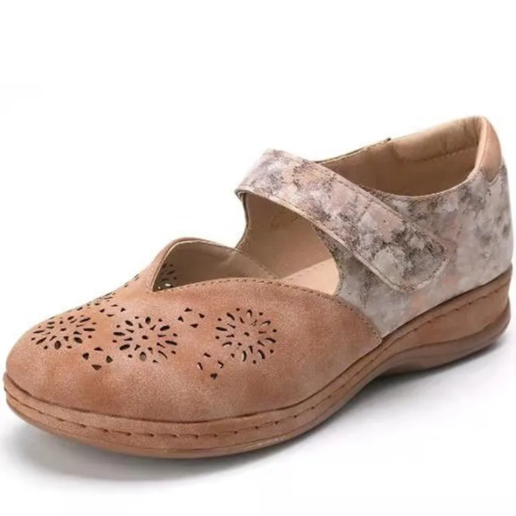 

Female Sandal Black Shoes for Women Large Size Clogs Wedge Girls Beige 2021 Flat Closed Retro Fashion Multicolored Comfort Big P