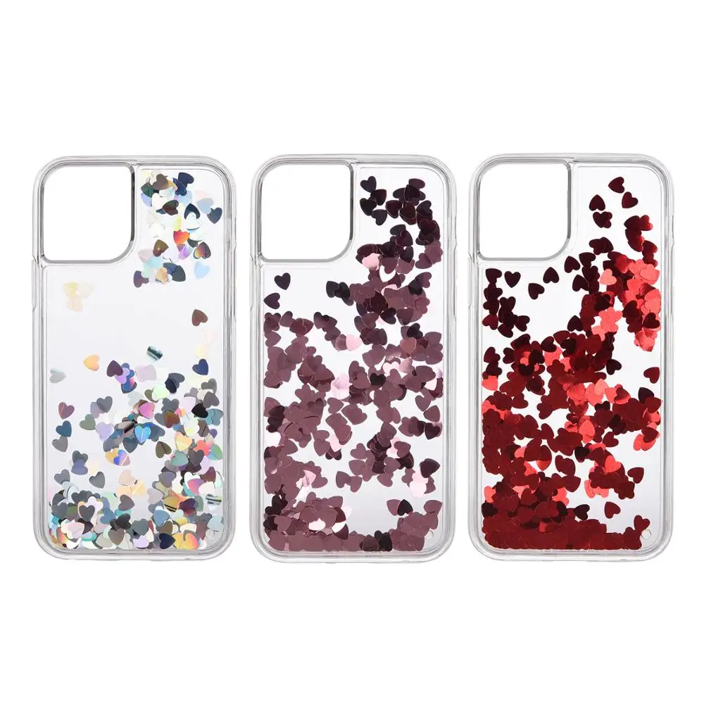 Abmos White shell sequin transparent flower phone case for iPhone 11 pro x xr xs max iphone 6 6s 7 8 Plus cover |