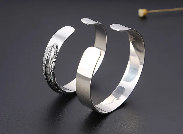 Регулируемый браслет для мужчин и женщин из серебра 100% пробы | Украшения