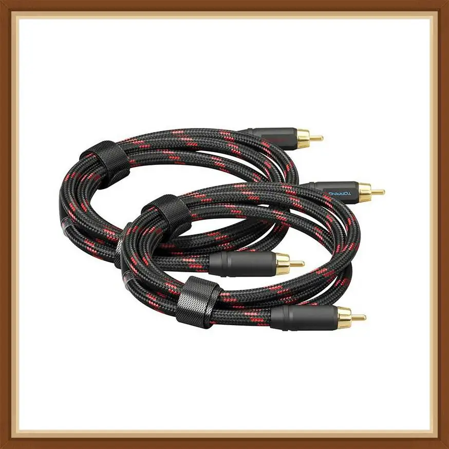 TOPPING TCR2 6N однокристальный Медный позолоченный Профессиональный аудиокабель RCA -