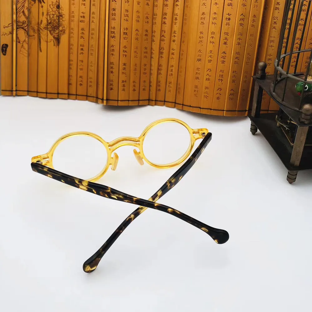 BETSION Vintage Small Round Glasses Eyeglass Frames Acetate Men Myopia Prescription Frame Personality Women | Аксессуары для