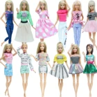 Модная Кукла платье смешанный стиль наряд повседневная одежда ручной работы для девочек Одежда для куклы Барби аксессуары DIY игрушки Детская кукла