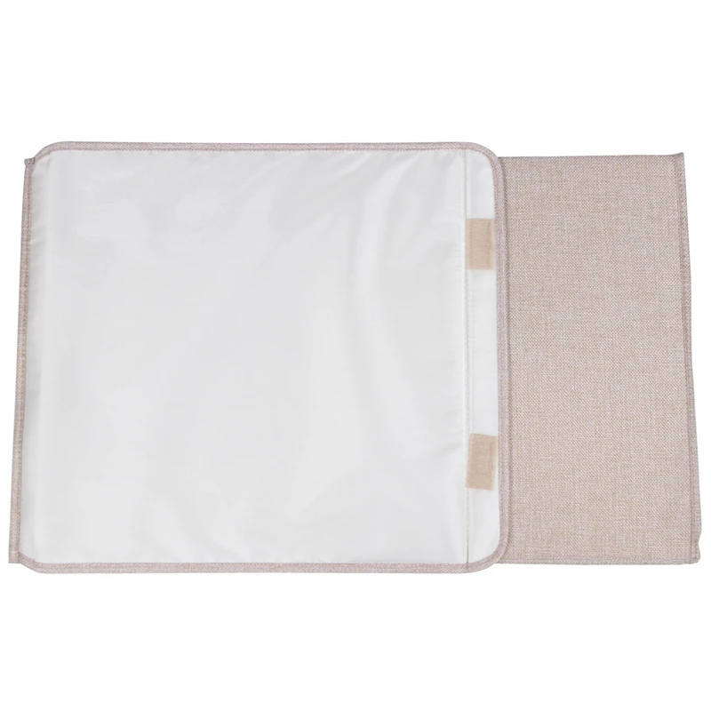 

2 Pcs Cotton Laundry Basket with Cover Bathroom Laundry Basket Kitchen Storage Basket, Coffee & Cream-Coloured