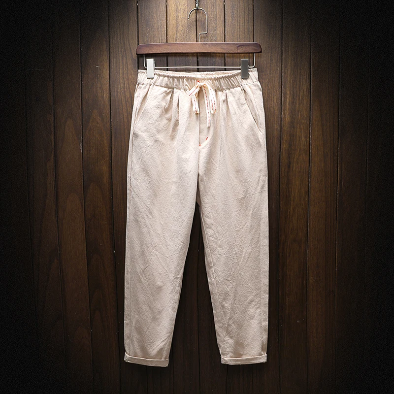 Мужская Новая Летняя мода Повседневный для шутника хлопок конопли маленькие