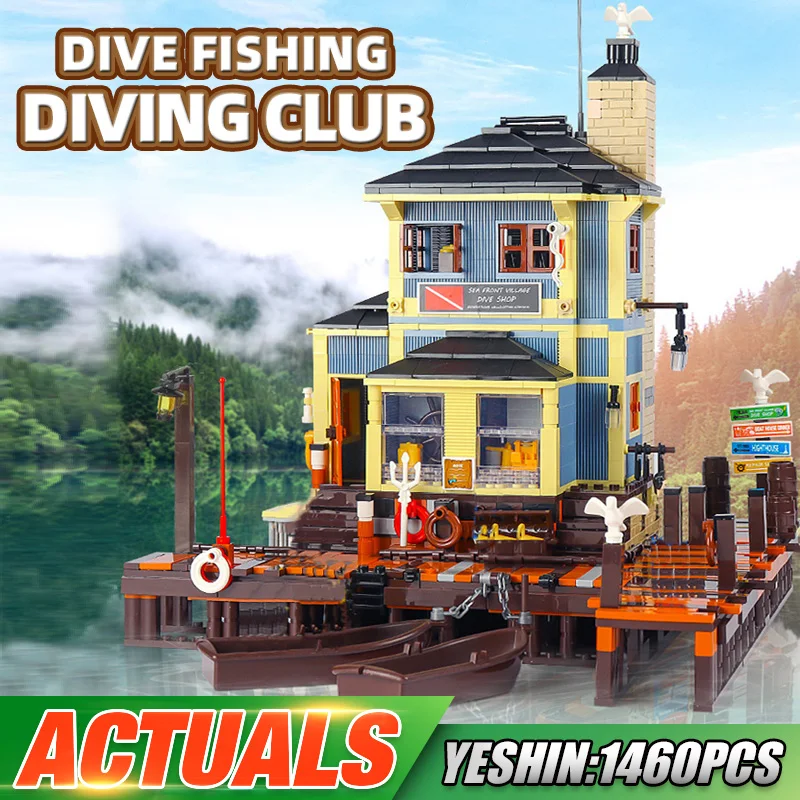 

Yeshin 12001 Street Building Toys The Dive Shop Model 16050 Building Blocks Bricks Assembly Kits Toys As Kids Christmas Gifts
