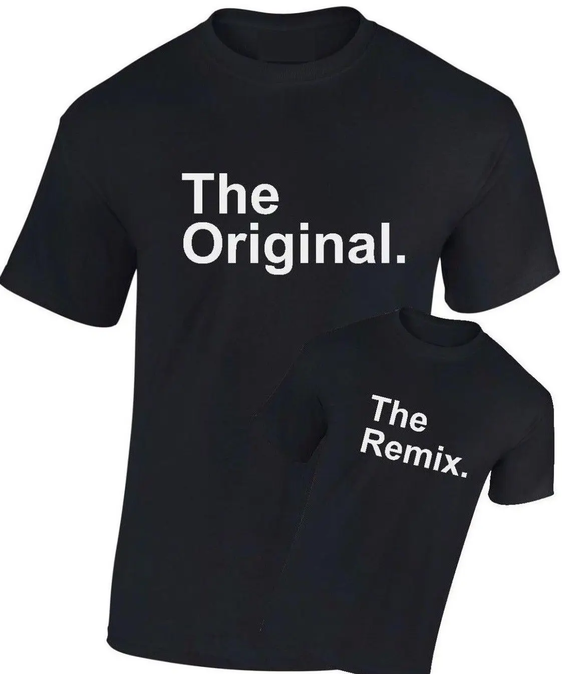 Оригинальная футболка с надписью Remix подарок на день отца сына и дочери SM-XXXL |