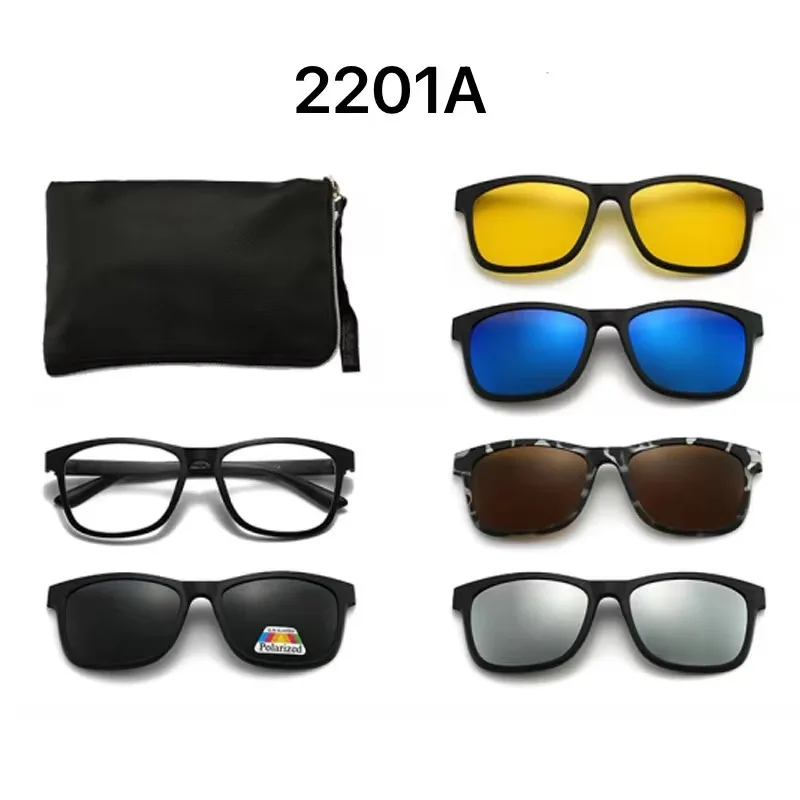 

Clip On Glasses Polarized TAC New Trendy Women Men Colorful 5 In 1 PC Fashion