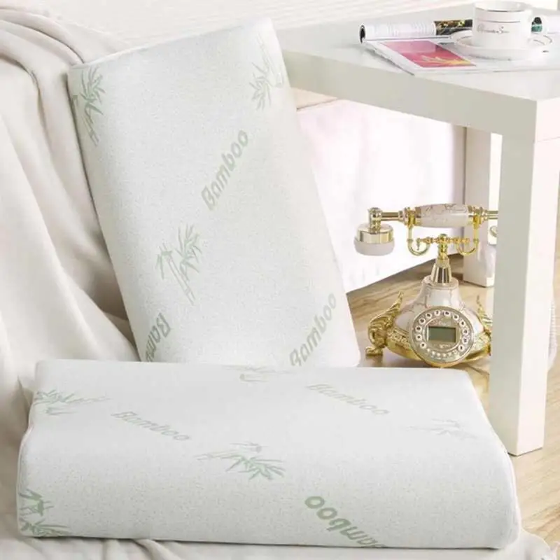 Спальная бамбуковая Ортопедическая подушка с эффектом памяти защита шеи