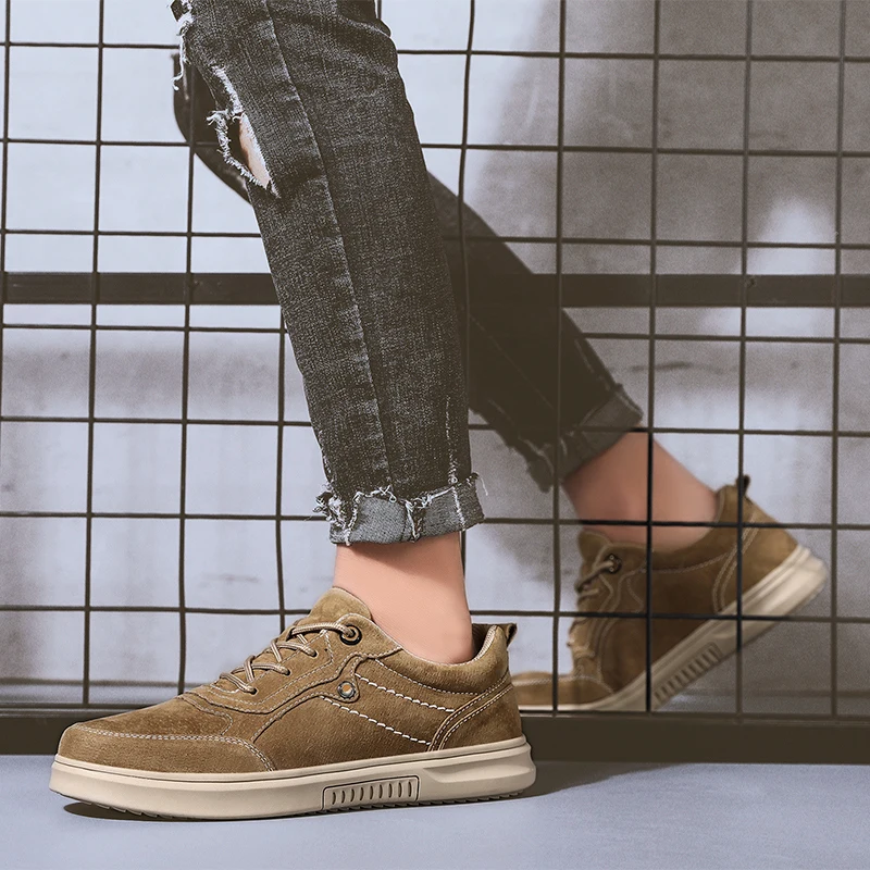 New Casual Shoes Men Loafers Leather Flat High Quality Designer Moccasins Sneakers Footwear Male | Обувь