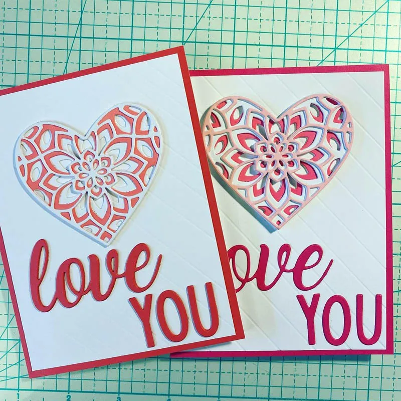 Сердце Слои набор высекальных форм для ко Дню Святого Валентина DIY Скрапбукинг