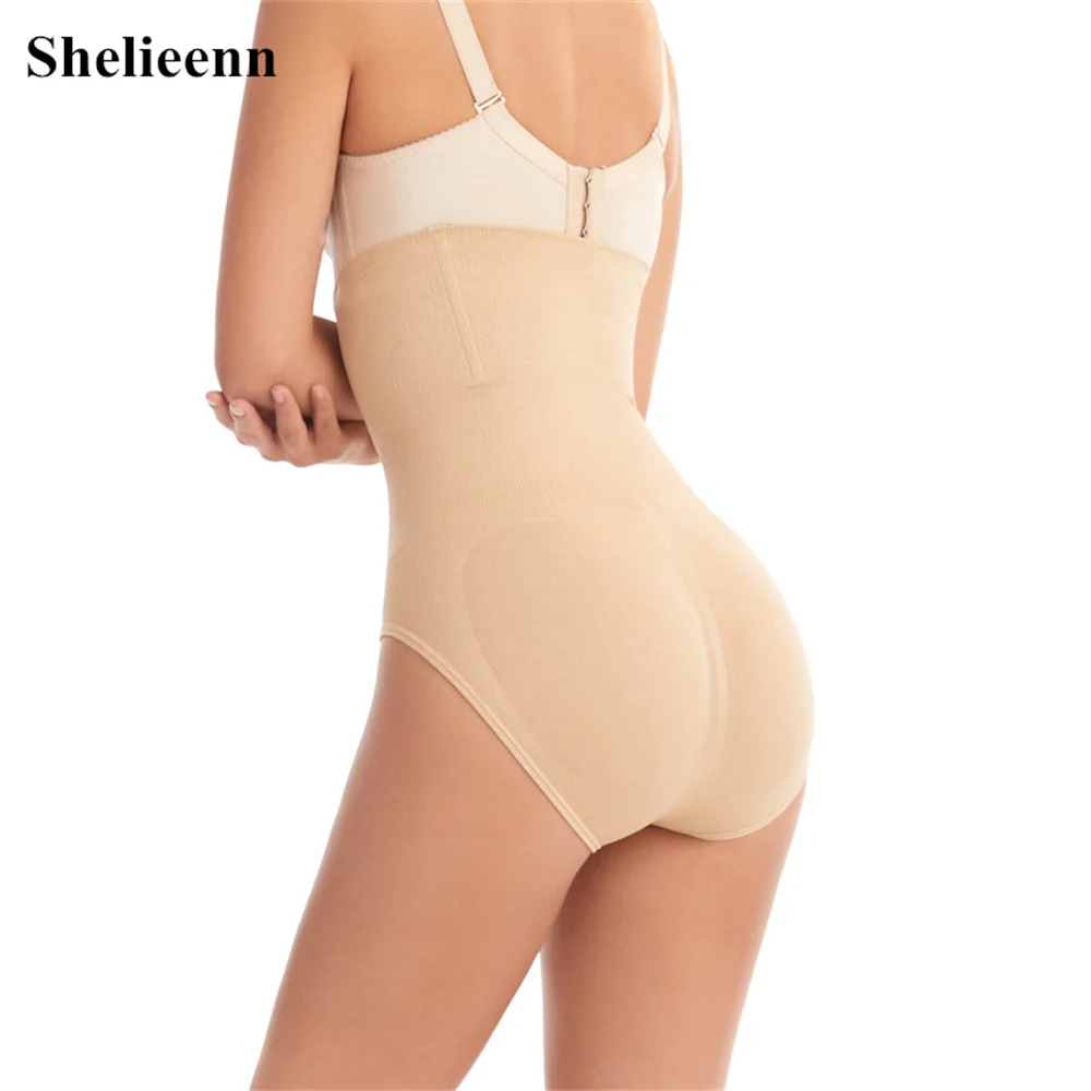 Бесшовные женские кружевные корректирующие трусики с высокой талией | Женская