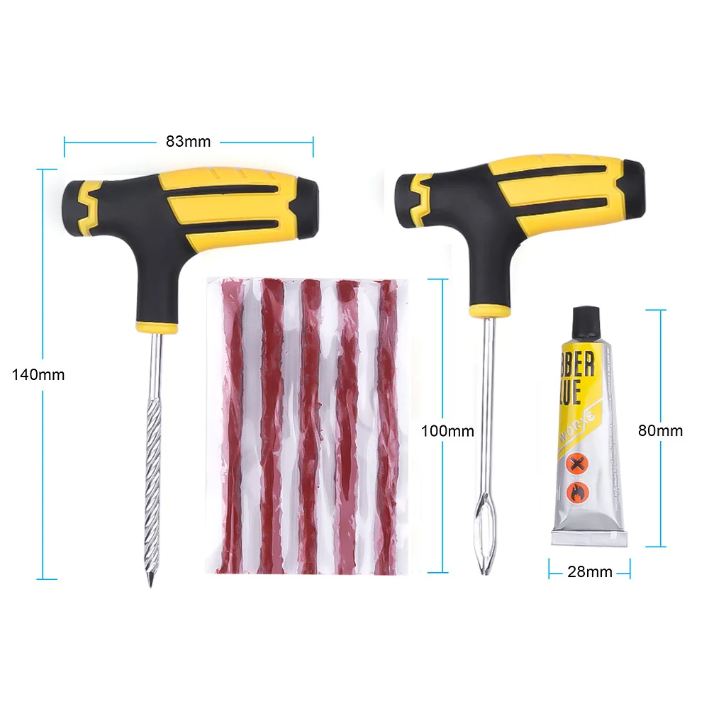 Набор для ремонта автомобильных шин инструмент мотоциклов и велосипедов прокол