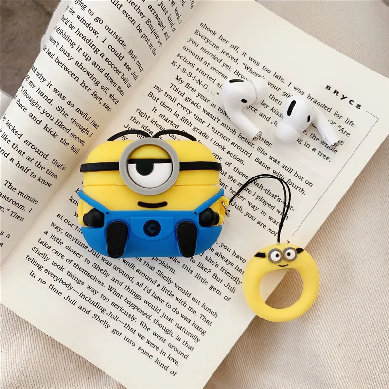 

For AirPods Pro Case 3D Funny Cute Cartoon Soft Silicone Earphone Cases For Apple Airpod 3 Case Cute Cover Funda + Ring