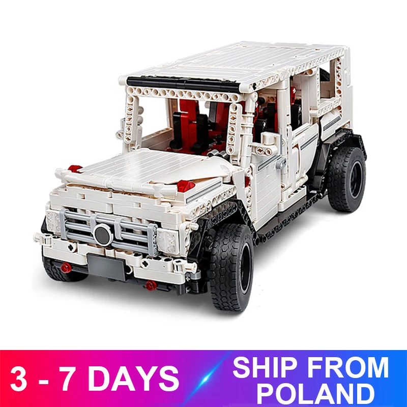 

Модель автомобиля Mouldking 13069 MOC, совместимая с G500 AWD, Обучающие игрушки, строительные блоки, кирпичи, подарки на день рождения