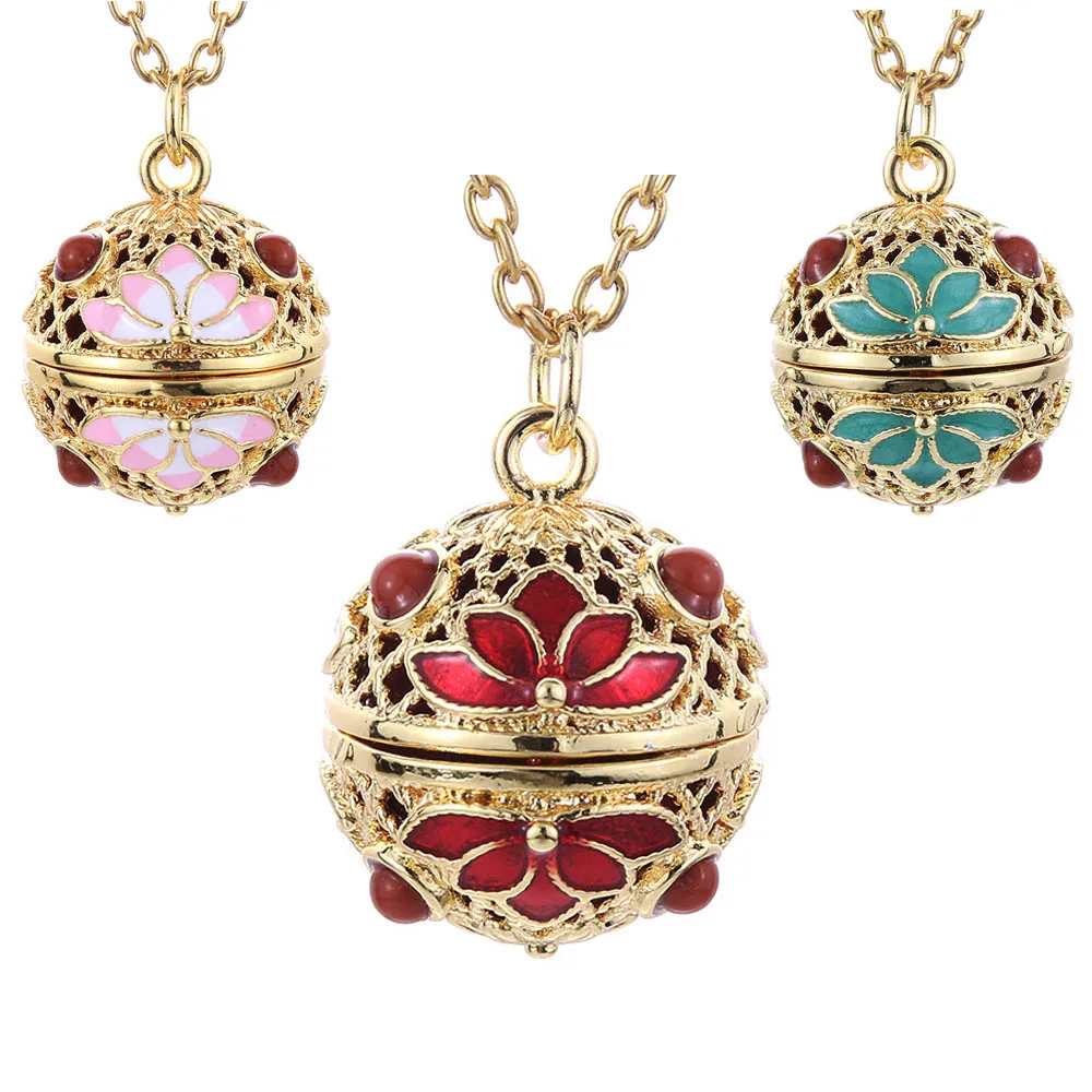 Ретро ароматерапия подвеска диффузор открытые медальоны картина маслом