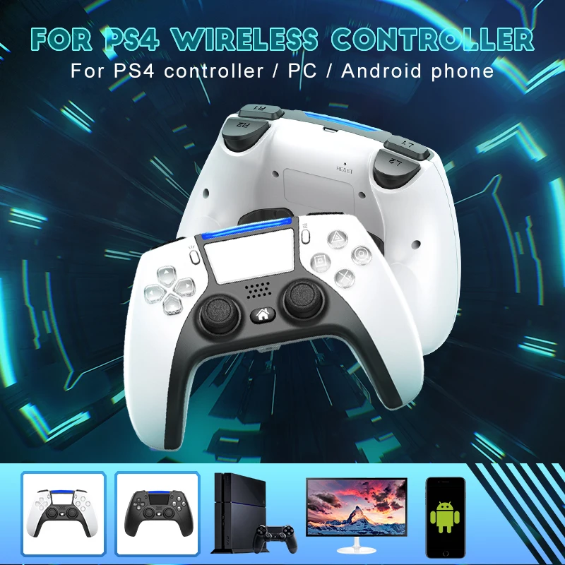 Bluetooth Беспроводной игровой контроллер для PS4 Консоль Двойная вибрация gamepad ПК /