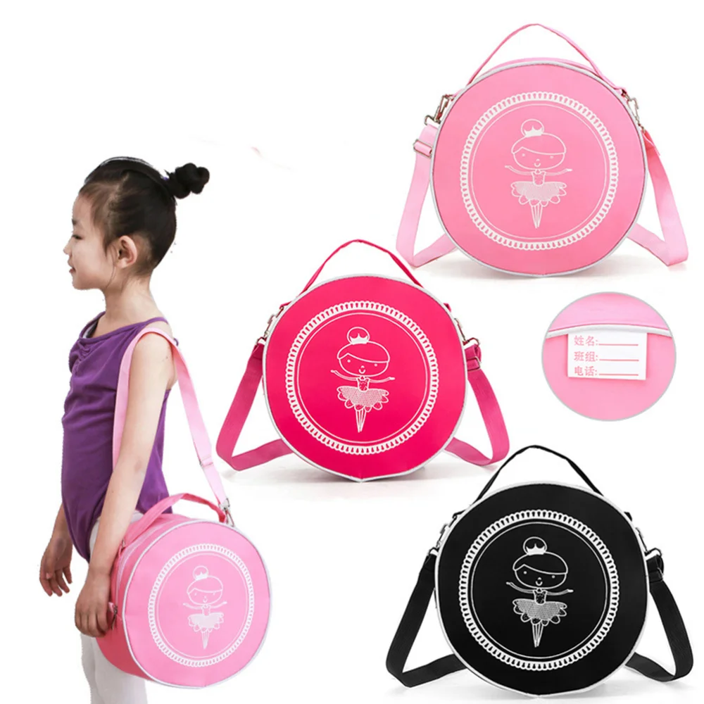 

Children Dancing Pattern Crossbody Bag Fashion Shoulder Bag Lovely Storage Bag for Kids Girls (Black)