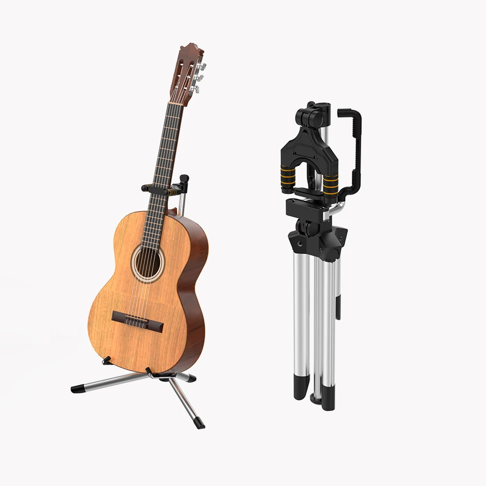 

NEW BATESMUSIC Guitar Stand FOLDABLE ALUMINUM GUITAR STAGE STAND easy to carry along