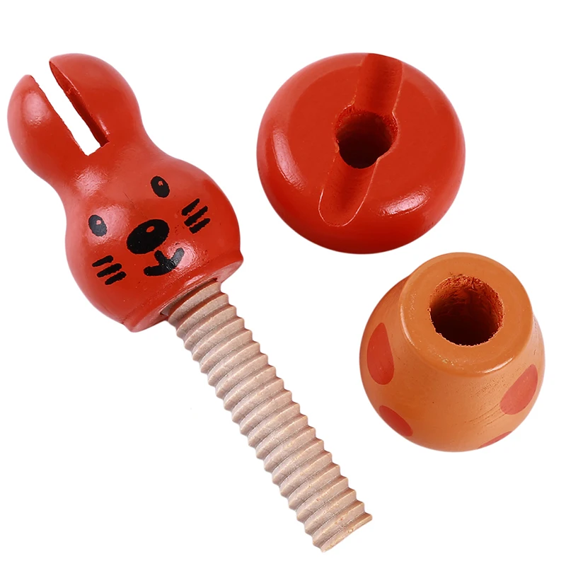 Красочные деревянные Подходящие Игрушки боулинги разборка комбинации игрушек