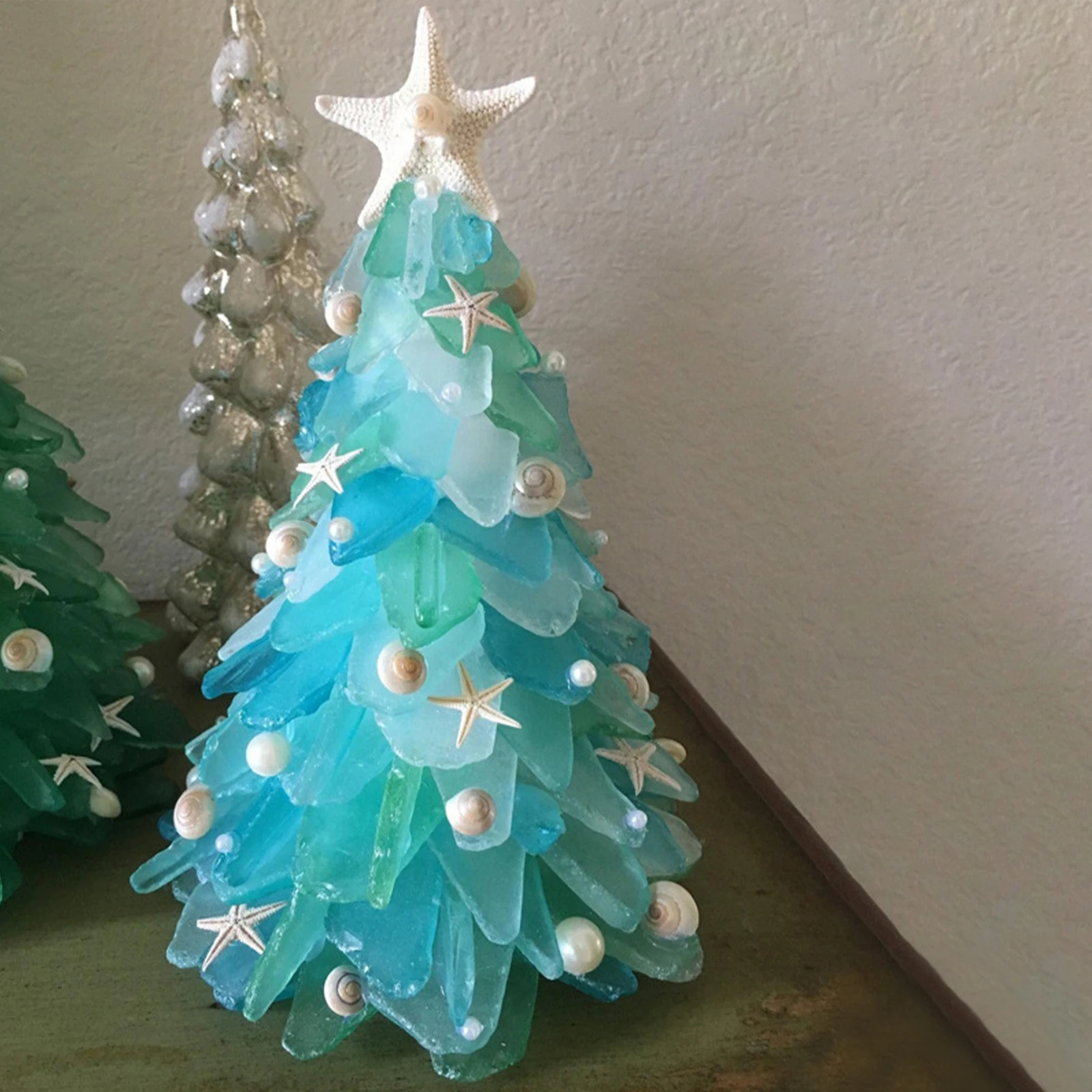 

Рождественская елка, украшение для дома, миниатюрный полимерный креативный пояс, морская звезда, ракушка, елка, рождественский подарок Xmsa, н...