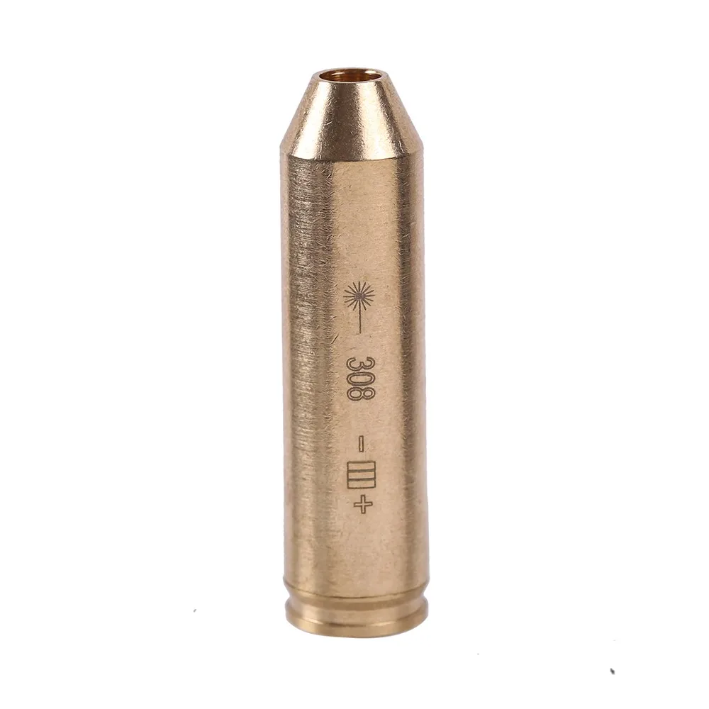 Тактический красный точечный Лазер CAL 9MM.308 .223 .40 .45 30 06 латунный патрон для прицела