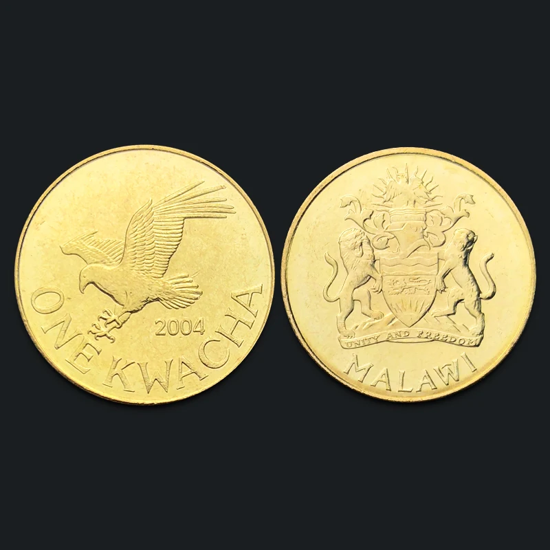 Малави 1 Kwacha Eagle 2004 оригинальные монеты 100% коллекционные Unc Africa|Безвалютные