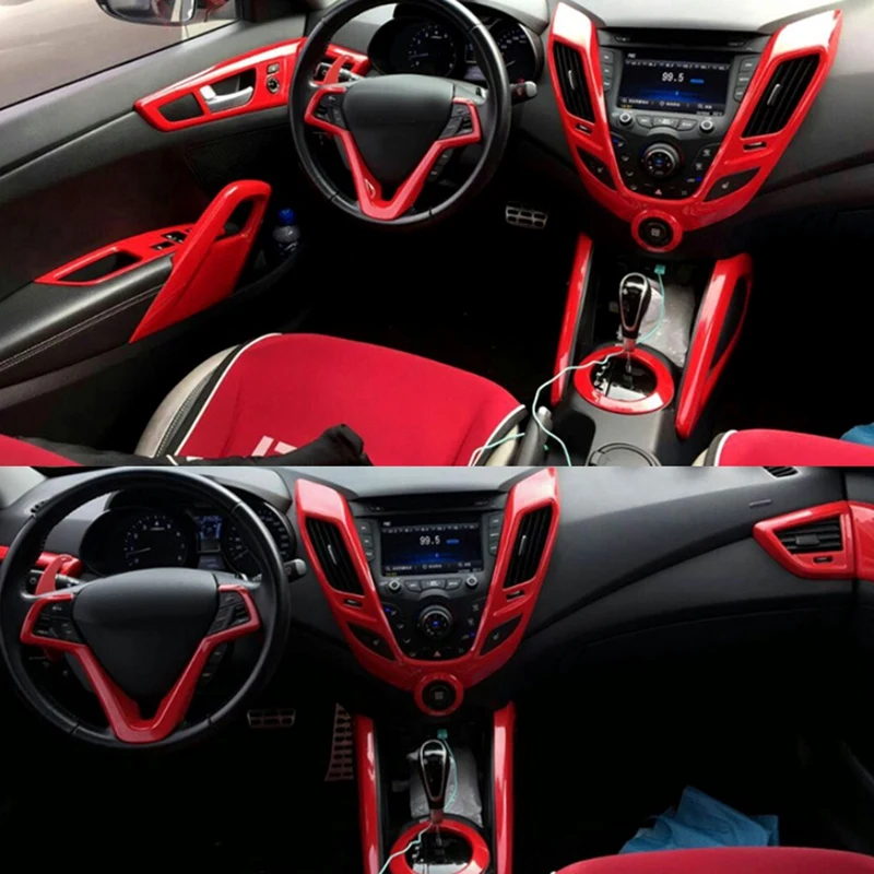 Красная левая и правая Крышка вентиляционного отверстия кондиционера для