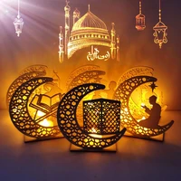 moon star wooden pendant ramadan eid mubarak decoration for home islamic muslim party decor eid gifts abaya al adha kareem