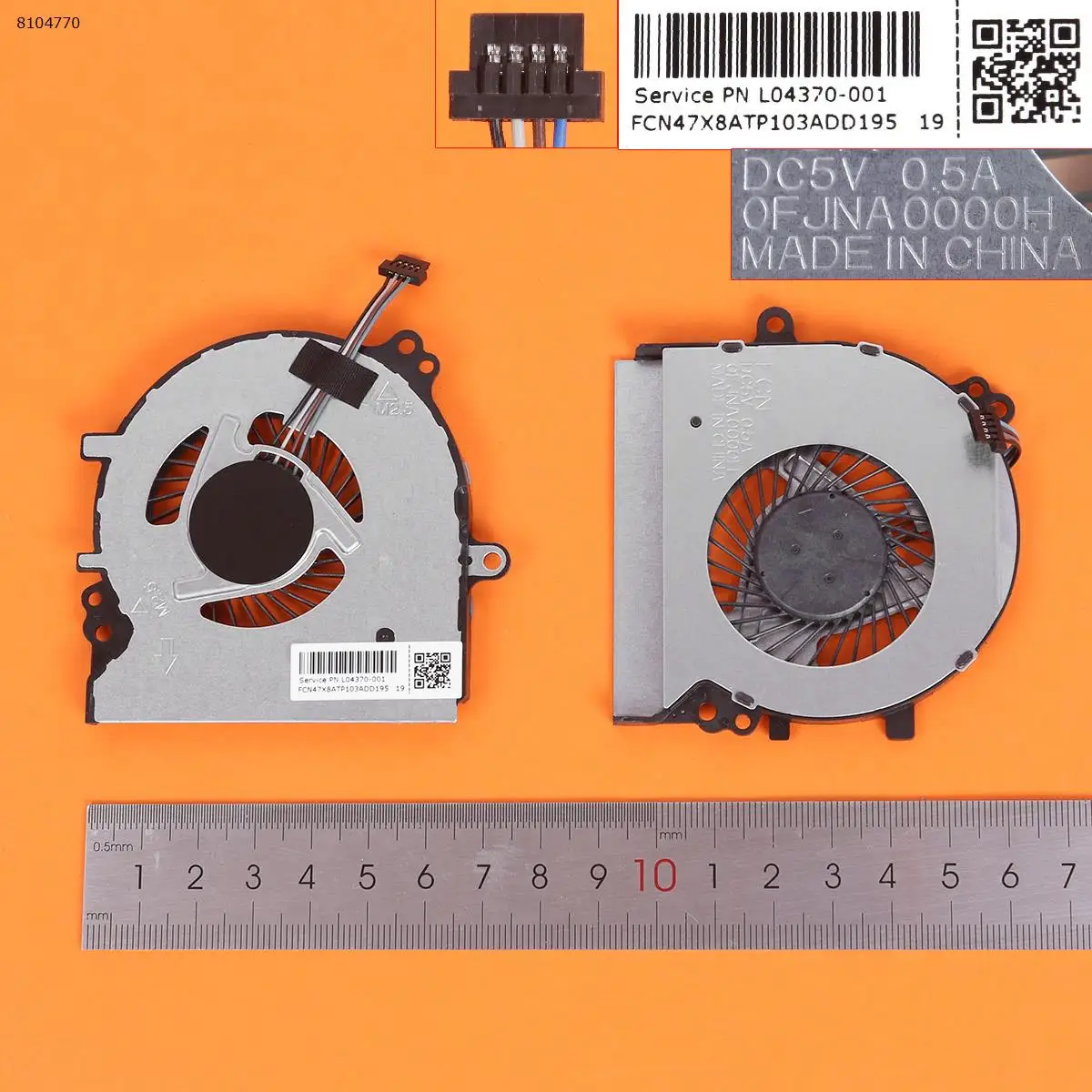

Вентилятор радиатора для ноутбука HP Probook 430, G5 L04370--001, 17A17,ORG, NS65B02-17A17