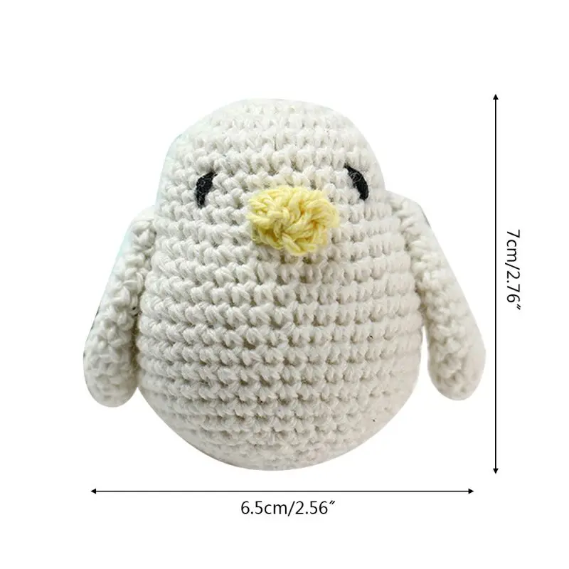 

Handmade Crochet Cotton Bird DIY Baby Pacifier Chain Accessories Infant Newborns Teether Toy Gifts