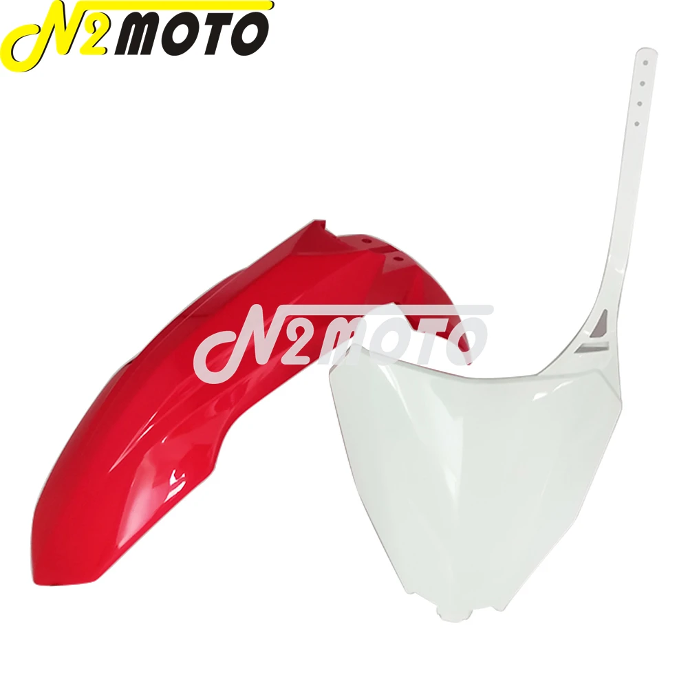 Мотоциклетный черный Передний брызговик с передним брызговиком номерной знак