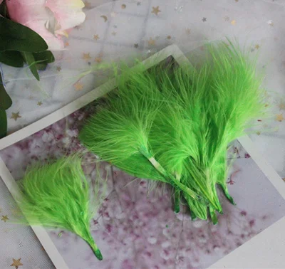 green 50pcs 4-7 дюймов 10-16 см перья индейки Марабу пышное свадебное платье DIY ювелирные украшения декоративные аксессуары перья 50 шт - Цвет: green 50pcs