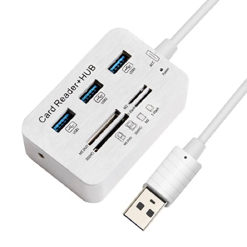 Usb-хаб 3,0 Тип C концентратор USB 3,0 разветвитель 3 порта Мульти USB C Hab USB-C концентратор 2,0 несколько SD/TF скорость считывания карт для портативных ПК
