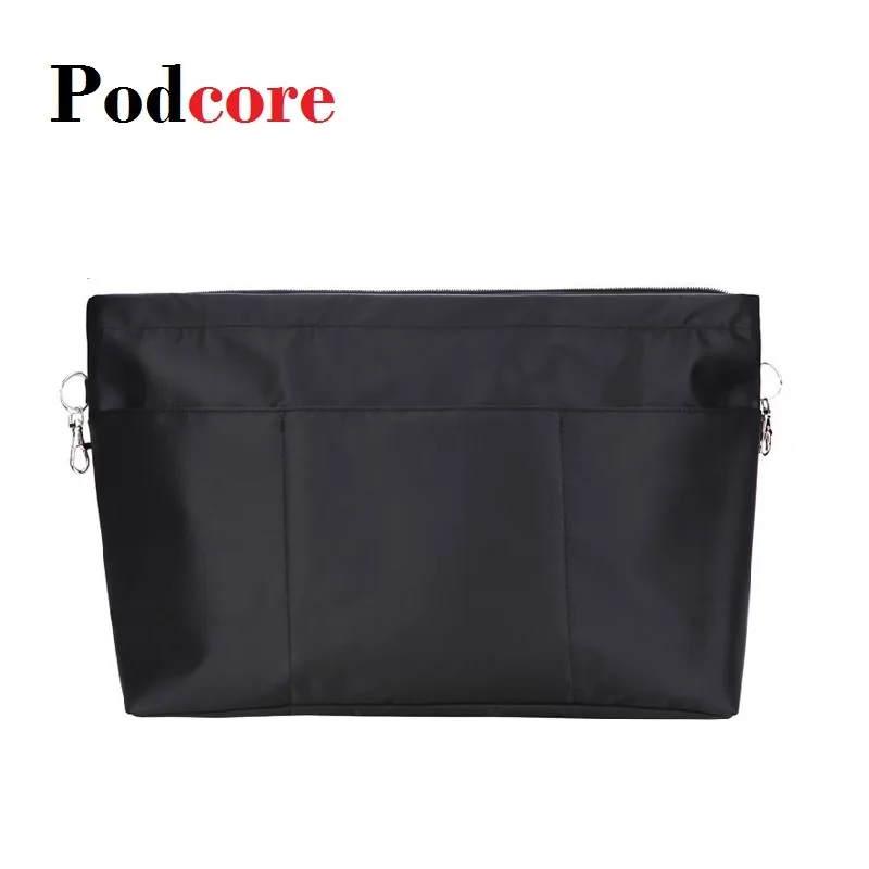 

Органайзер для сумок с молнией, черный аккуратный органайзер, кошелек, вставка