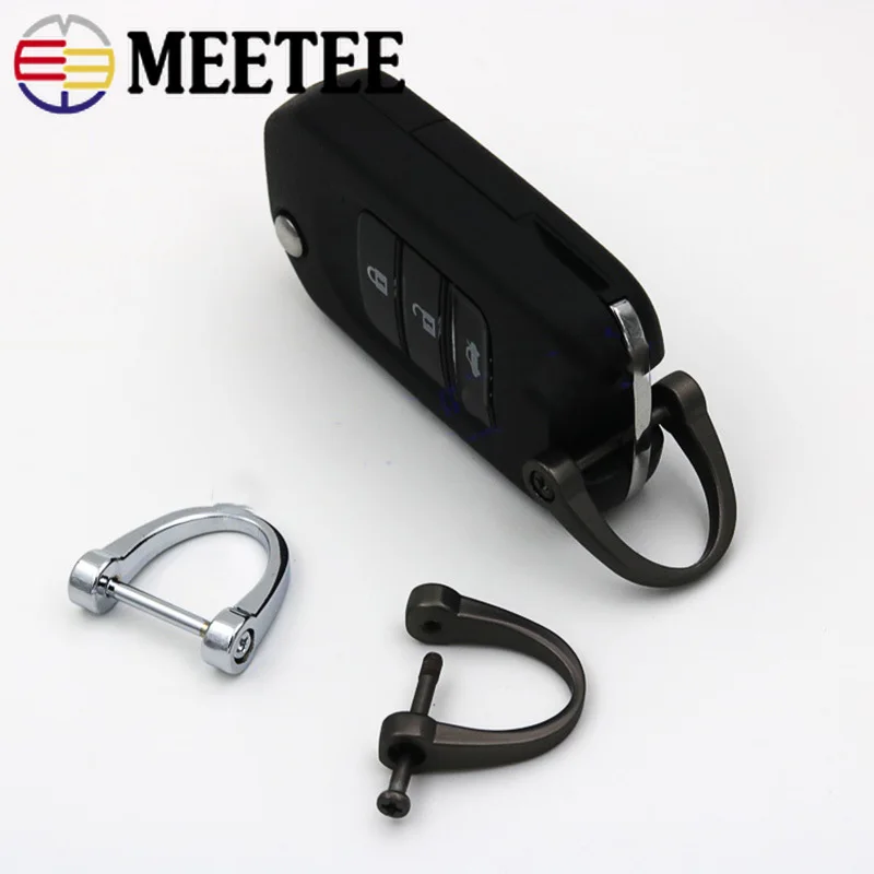 Meetee 10/30 шт 16 мм металлический ключ D кольцо Пряжка подковы Ключи Подвеска Висячие