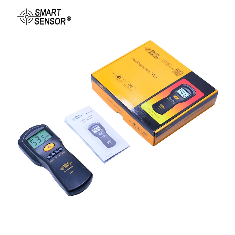 

AS981 Non-contact Wood Moisture Meter Digital Hygrometer Humidity Tester for Paper/Plywood/Wood humidity measure LCD Backlight