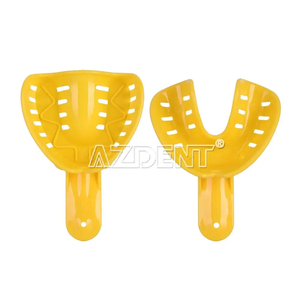 12 шт./компл. для детей и взрослых Зубная оттискные ложки Пластик держатель зубьев