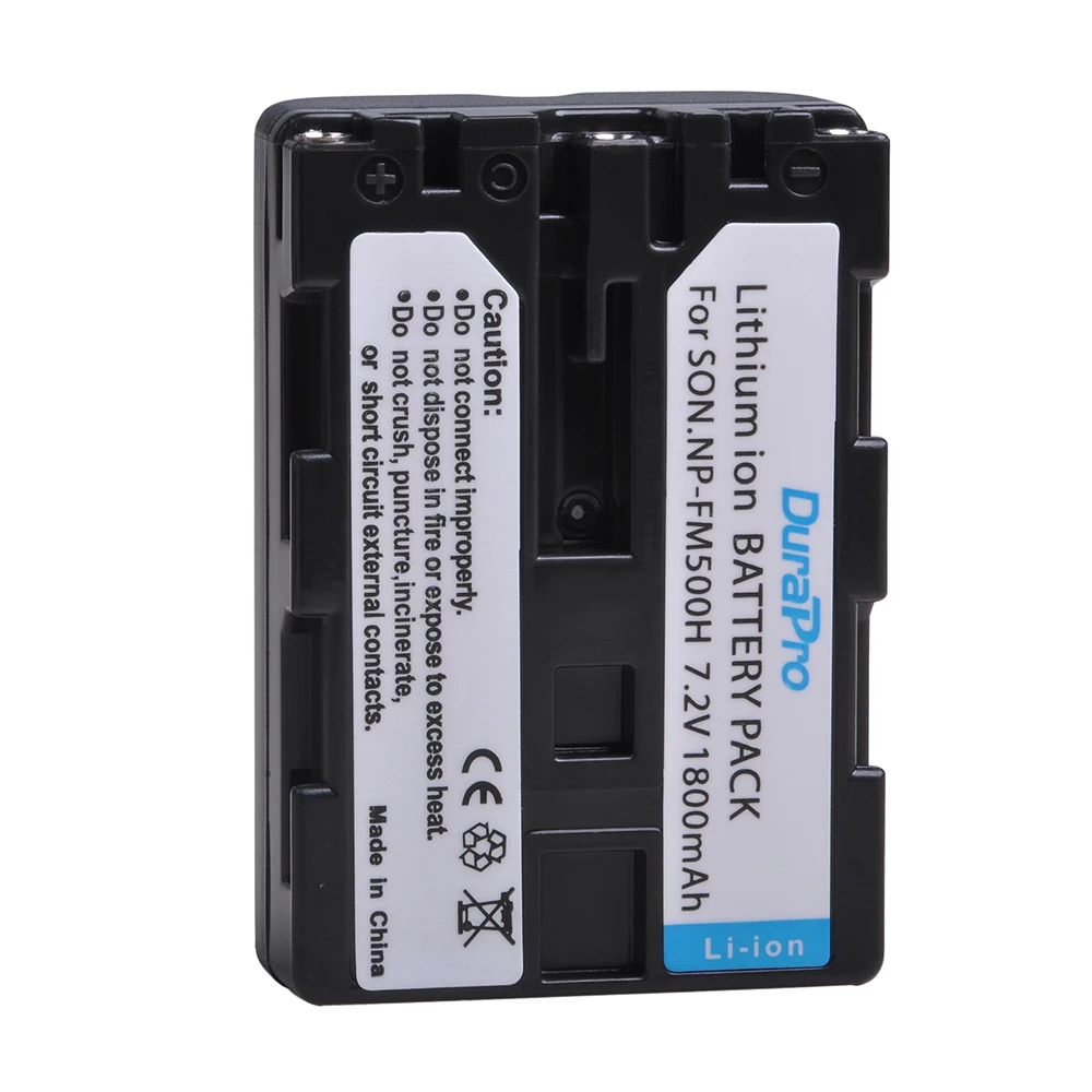 Аккумуляторная батарея DuraPro для камеры Sony A57 A65 A77 A99 A350 A550 A580 A900 1800 мАч|np fm500h|camera