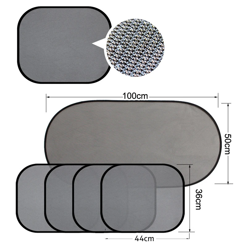 

5 Pieces Of Automobile Mesh Sunshade Easy To Install And Remove Side Window Sunshades Automobiles Exterior Accessories
