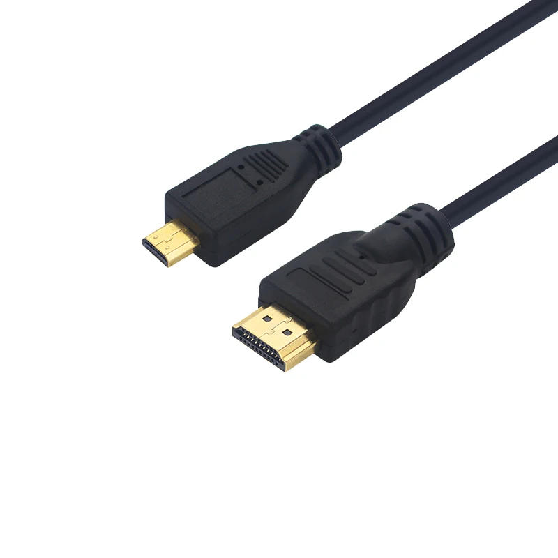 Raspberry Pi 4 Micro HDMI-совместимый кабель 1 5 м Кабель-адаптер с золотистым покрытием для