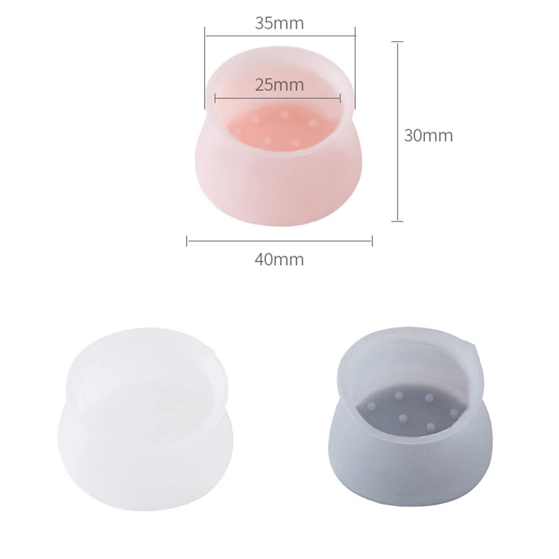 

4PCS Table Chair Leg Foot Covers Floor Silicone Cap Pad Furniture Table Feet Cover Floor Protector Parquet Wood Flooring