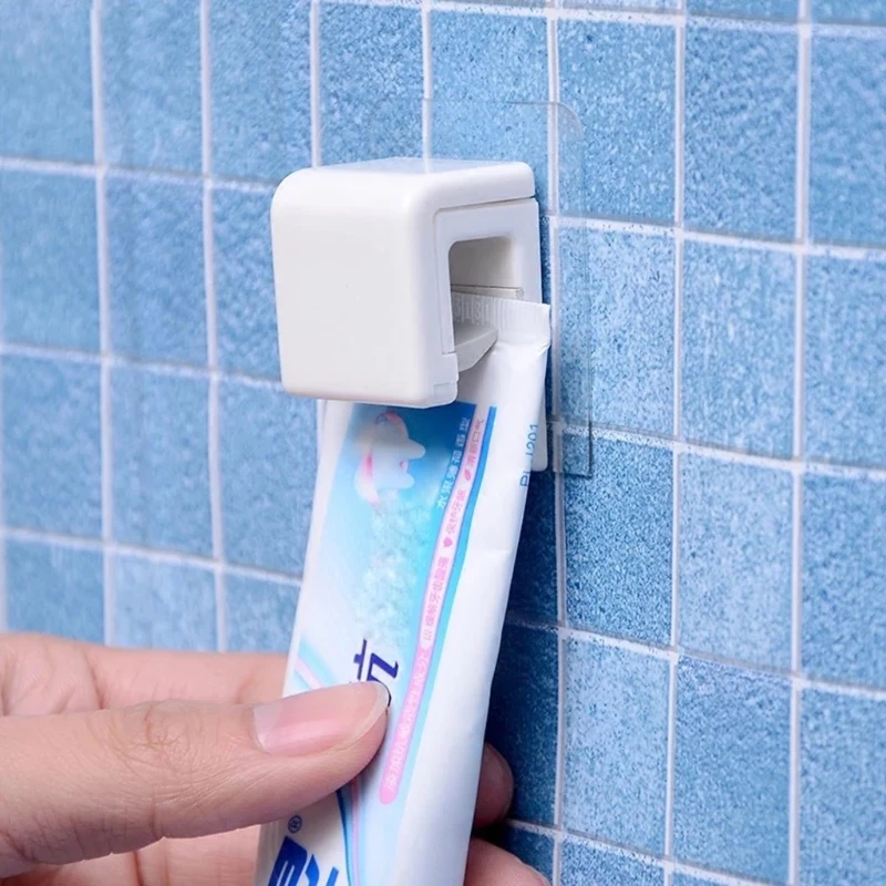 Self Adhesive Toothpaste Rack Hanging Holder Facial Cleanser Clip Stand Organize Q1FD | Дом и сад