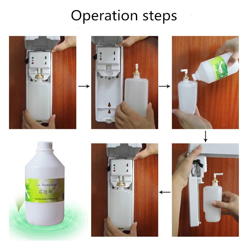 

2020 Super Hot Smart LED Fragrance Sprayer Aerosol Dispenser With Empty Cans Home Alcohol Disinfectant Spray Machine