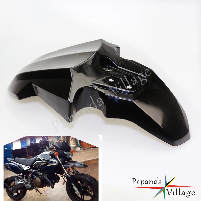 

Черное переднее крыло мотоцикла, брызговик, защитная крышка, универсальный Supermoto для Kawasaki KSR 110