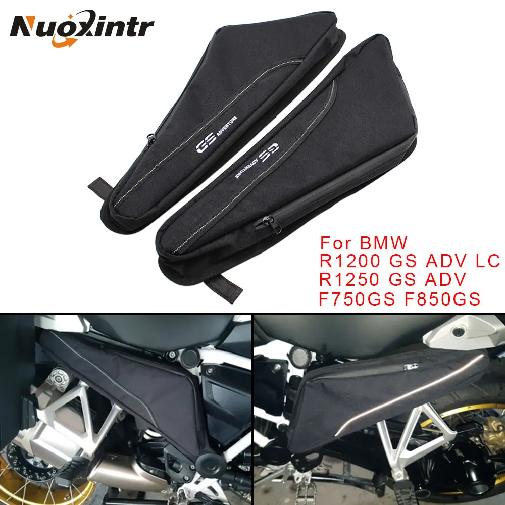 

2pcs Motorcycle Repair Tool Placement Bag Frame Triangle Package Toolbox Black for BMW R1200GS ADV LC R1250GS F850GS F750GS