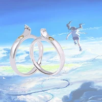anime tenki no ko ring sweathering with you cosplay yoshitaka hina adjustable rings for men women cuople wedding jewelry