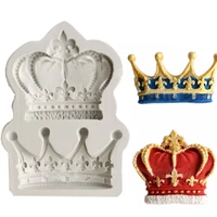 crowns from princess queen 3d silicone mold fondant cake cupcake decorating tools clay resin candy super sculpey f0761