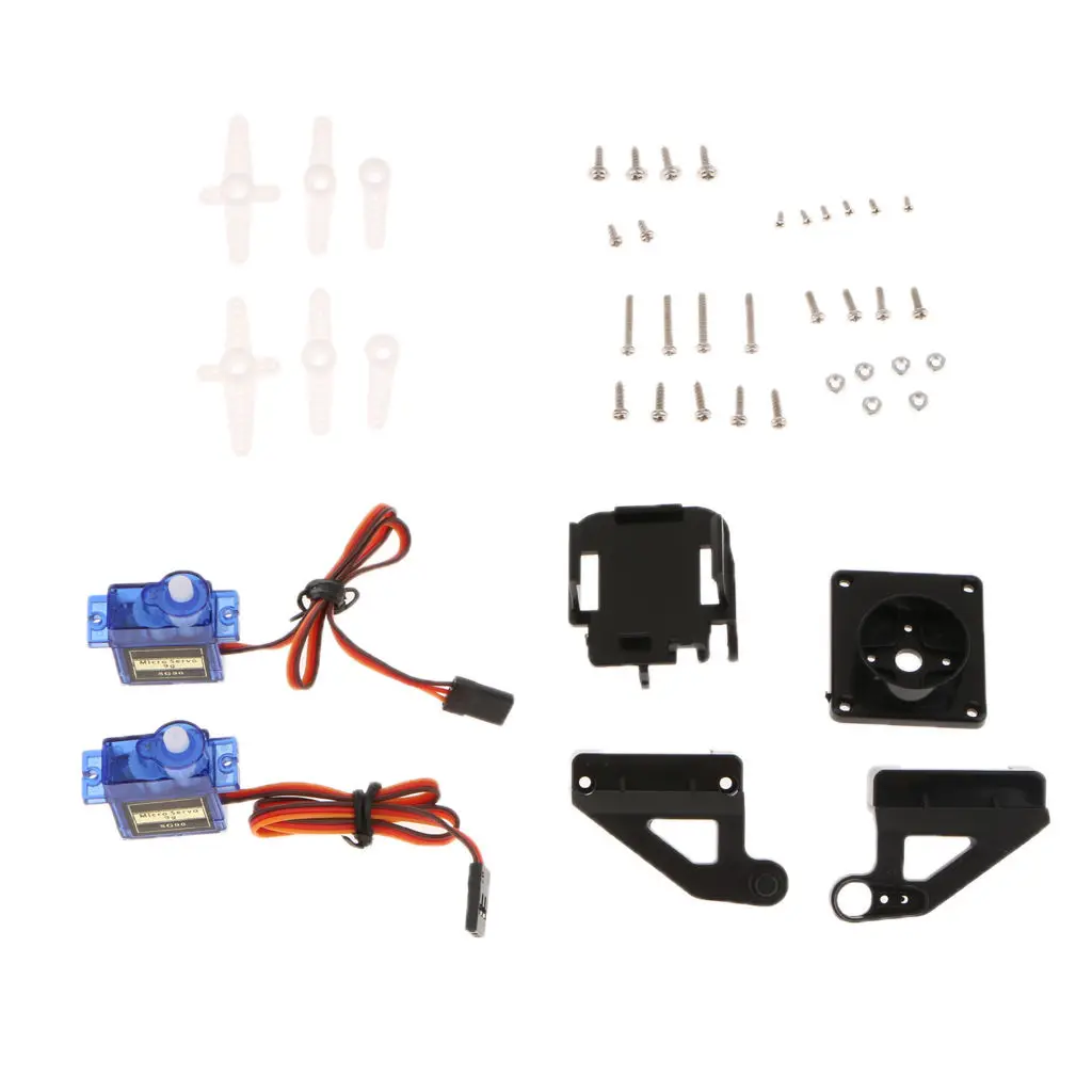 

2Pcs Servo Motor Camera Anti-Vibration Mount Platform Bracket Airplane