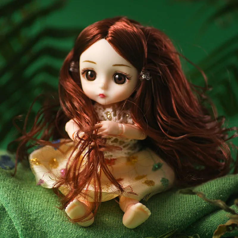 Мини кукла принцесса для девочек в подарочной коробке регулируемая шарнирная 16